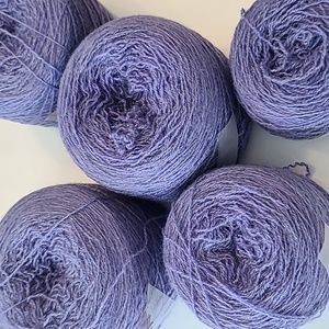 Iris blue reclaimed cashmere yarn item 106